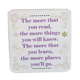 C&F Wooden Quote Magnet - The More You Read